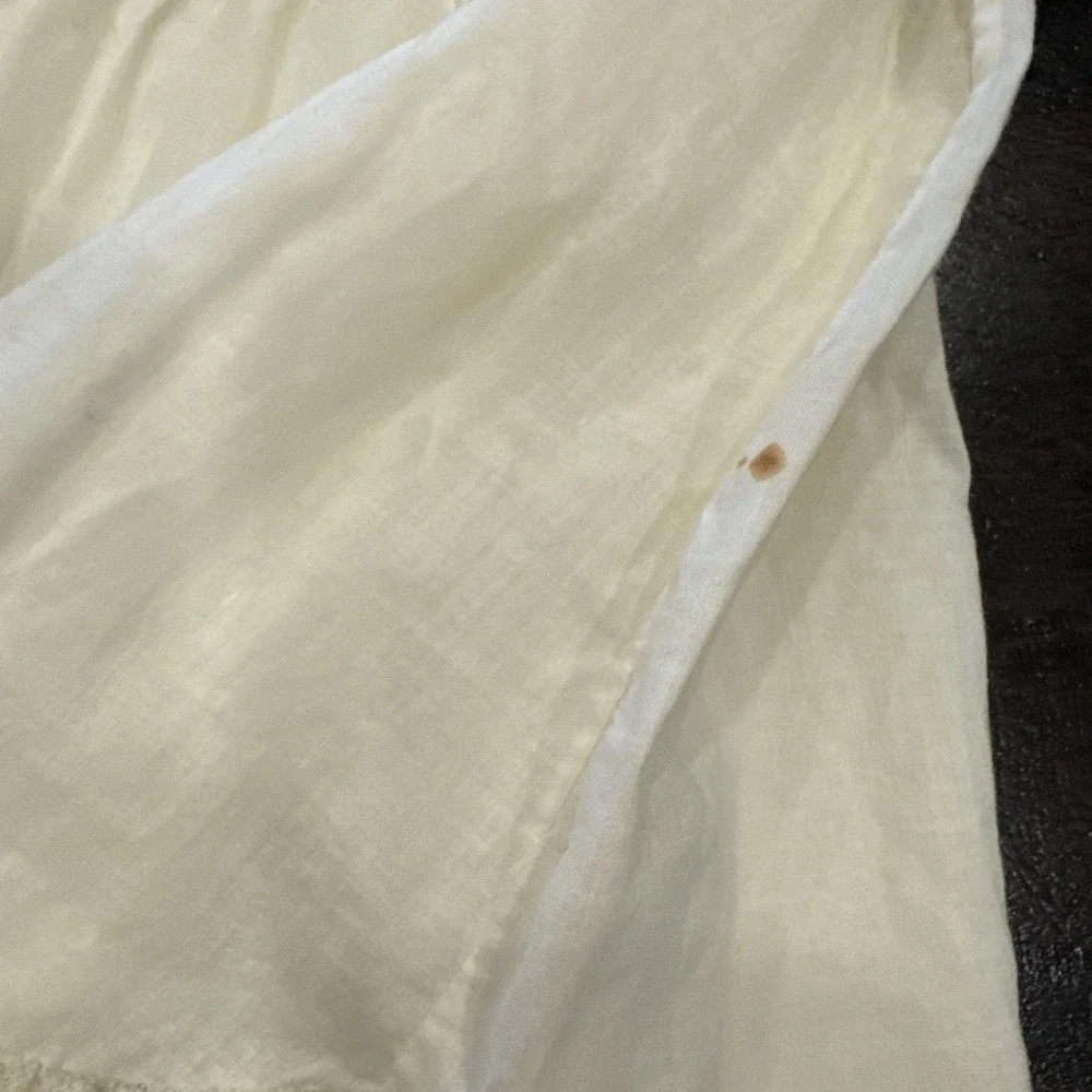 Vintage Feltman Bros 0-3 Month off white lined dress with‎ vintage bonnet